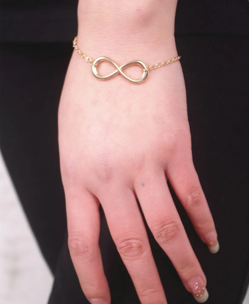 

Adjustable Gold Silver Bow Thin Bracelet For Girls Gift