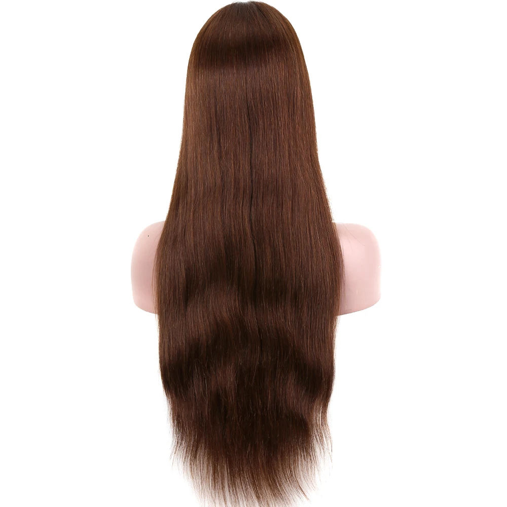 2019 New Style Middle Brown Russian Human Virgin Hair Mono Top ...