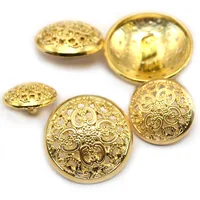 

Wholesale High-quality Metal Coat Buttons Vintage Hollow Carved Coat Windbreaker Buttons Small Suit Buttons
