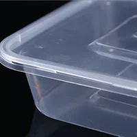 

1000cc disposable food container,one time use microwave plastic container for food
