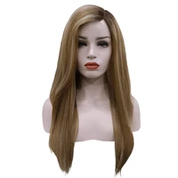 

Natural straight human hair women topper mono wig ombre hair topper blonde wigs for black women