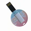 2019 Double Sides Logo printing Waterproof Round Card USB 256mb 512mb 1gb