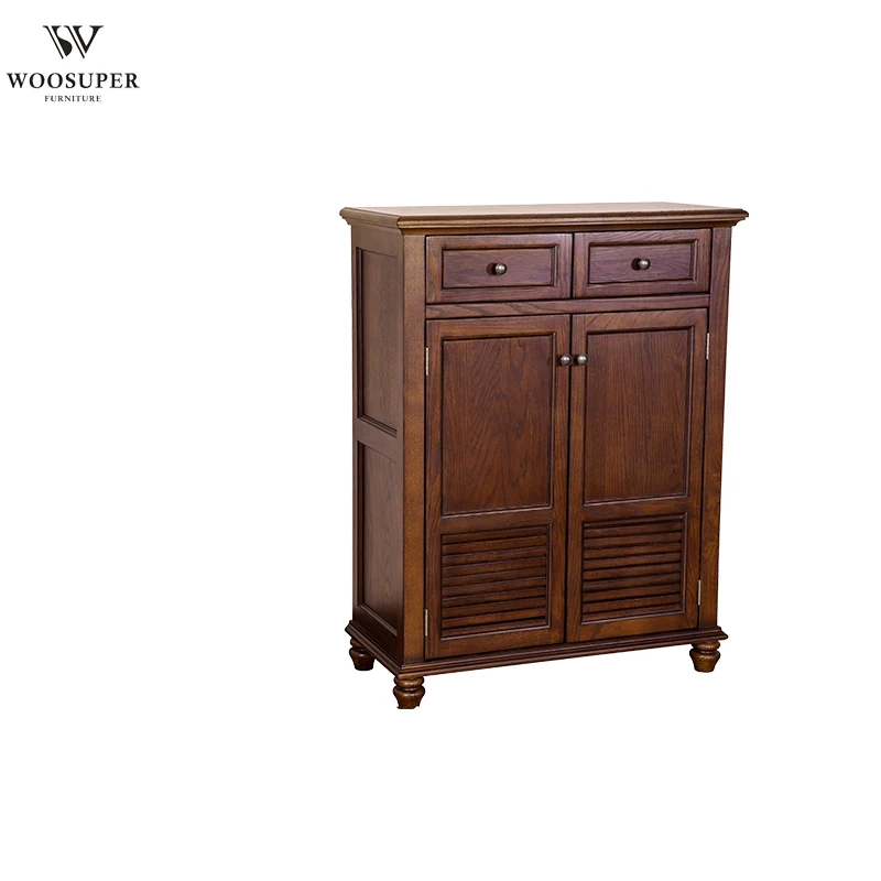 Solid Wood Shoe Rack Cabinet Furniture Vertical Shoe Cabinet With 2 Doors And 2 Drawers Buy Shoe Cabinet Shoe Rack Cabinet Shoe Cabinet Furniture Product On Alibaba Com