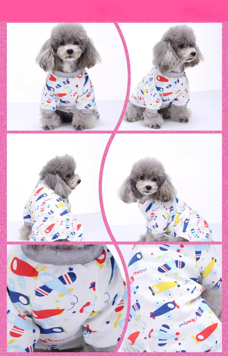 Hot Sales Home Clothing Pet Dog Printed Cotton Pyjamas For Small Dog ...