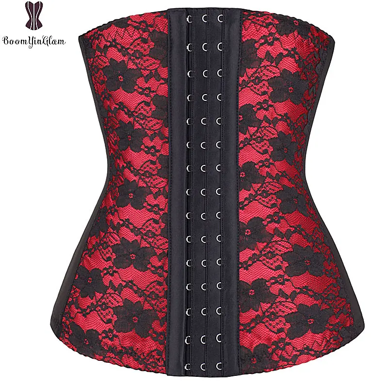 

Wholesale Price Cheap Cost Underbust Lace Floral Steel Boned Weight Loss Tummy Control Corset Ann chery, Apricot;red;purple;pink or customized color