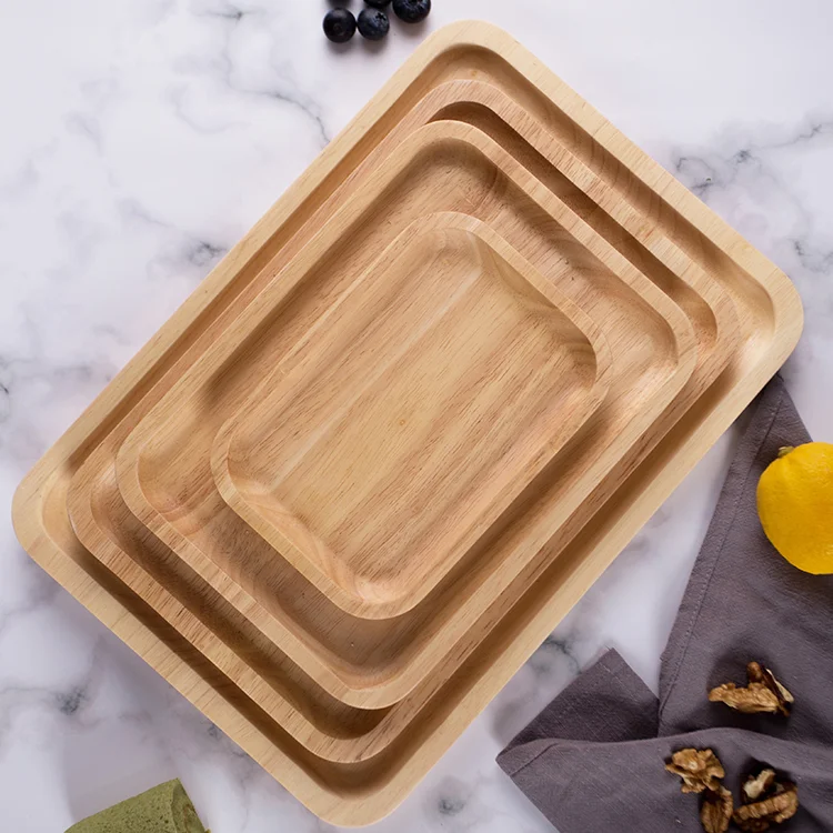 Ecofriendly Bamboo Wooden Tray Woven Bamboo Serving Trays Cheap