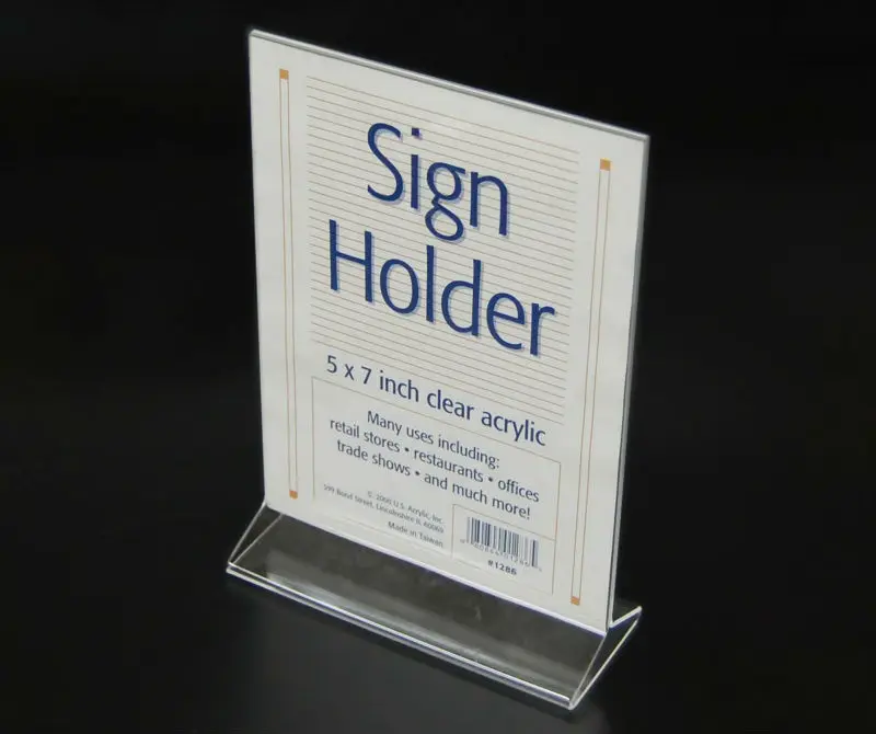 5x7 Inch Clear Acrylic Menu Sign Table Holder Display,Sign Holder Acrylic Table Tent Buy Menu
