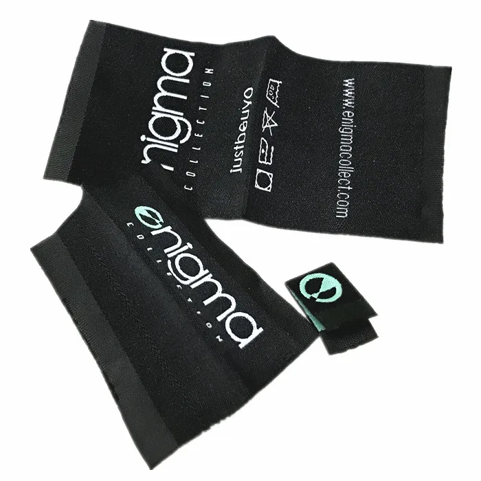 side bottom sleeve stitching custom woven clothing tags sew in apparel