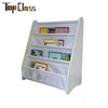 Factory customized simple design kids bookshelf wooden display shelf