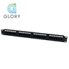 Black wall mount rj11 rj45 24 port cat6 patch panel