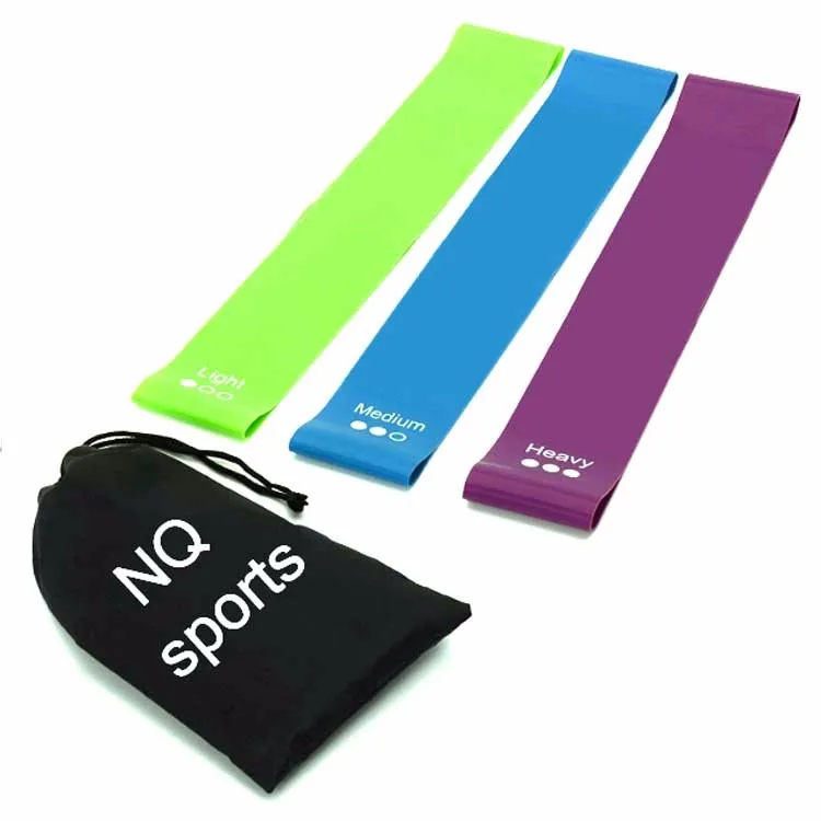

Wholesale Customized gym exercise loop band Mini Fabric Hip Resistance Band For Home Fitness, Black