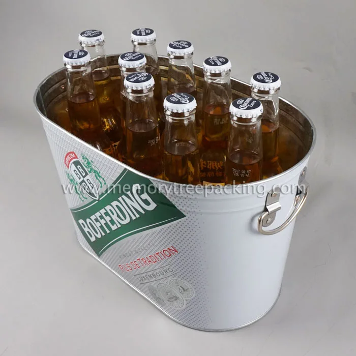 

China wholesale beer holder ice bucket ice cooler, Offset printing coating, anti rust proof