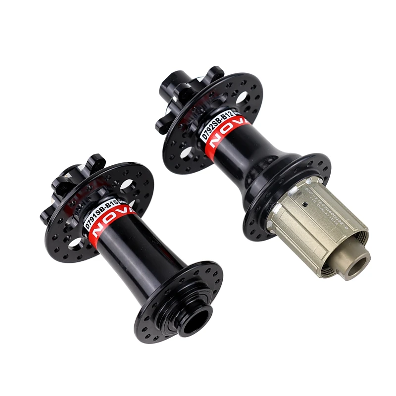 

Novatec D791SB-B15 D792SB-B12 28 32H Aluminum Alloy Front Rear MTB Bicycle Hub, Black