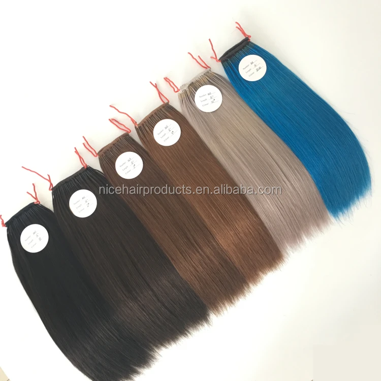 Wholesale Price Natural Hair Cotton Thread Twins Glue Hair Extension