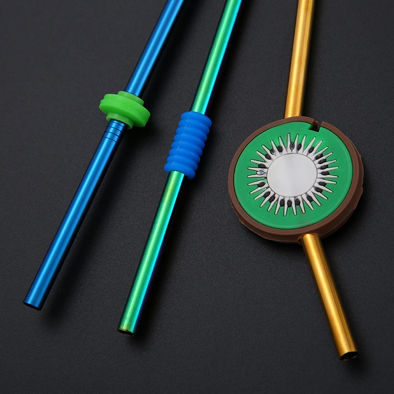 

Amazon hot seller silicone tip hat ring part for stainless steel metal straw with silicone part, Silver,gold, rose gold, black, colorful color, blue, purple, etc...