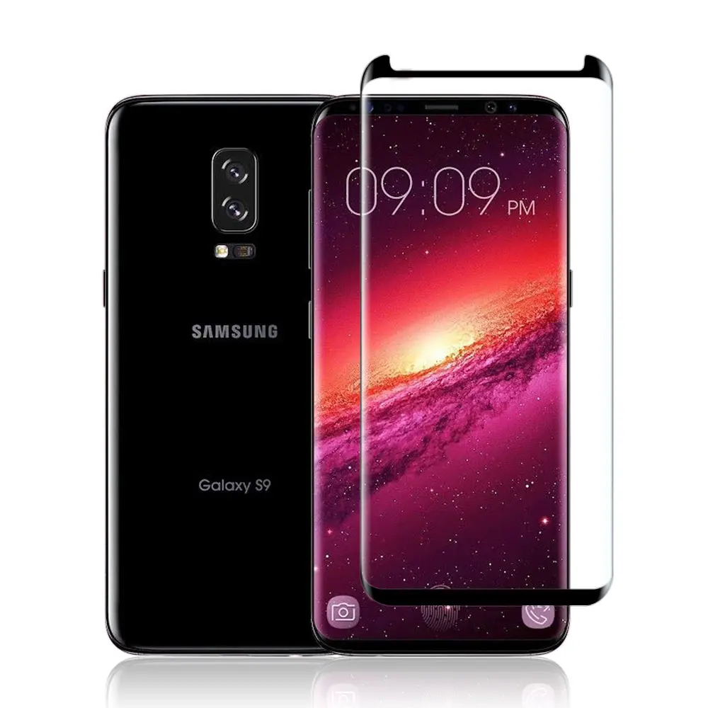 

2018 Newest Premium Products Mobile Case Friendly 3D Full Curved Tempered Glass Screen Protector for Samsung S9/S9 Plus