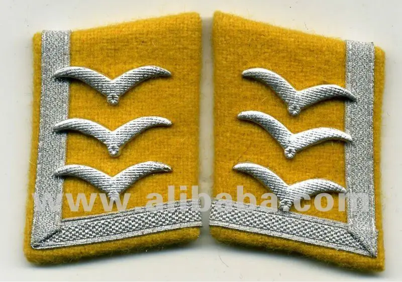 WW2 German Luftwaffe Generalleutenant Collar Tabs