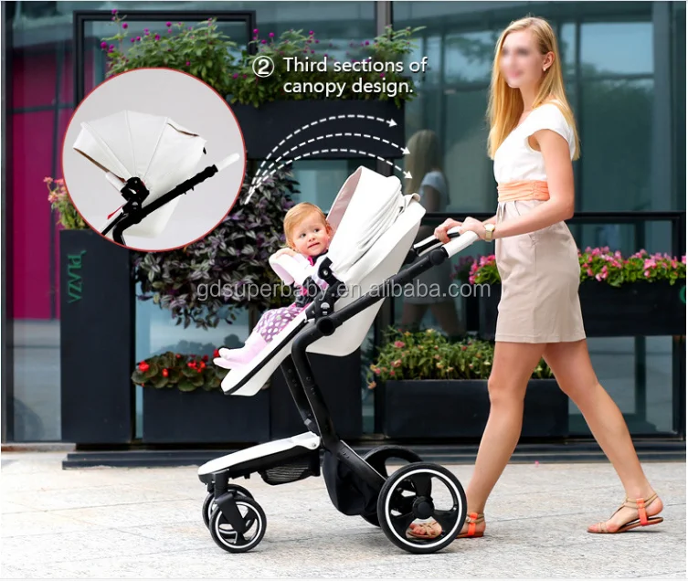 Luxury Baby Stroller Folding Baby Carriage High Landscape Sit And Lie For Newborn Infant Four