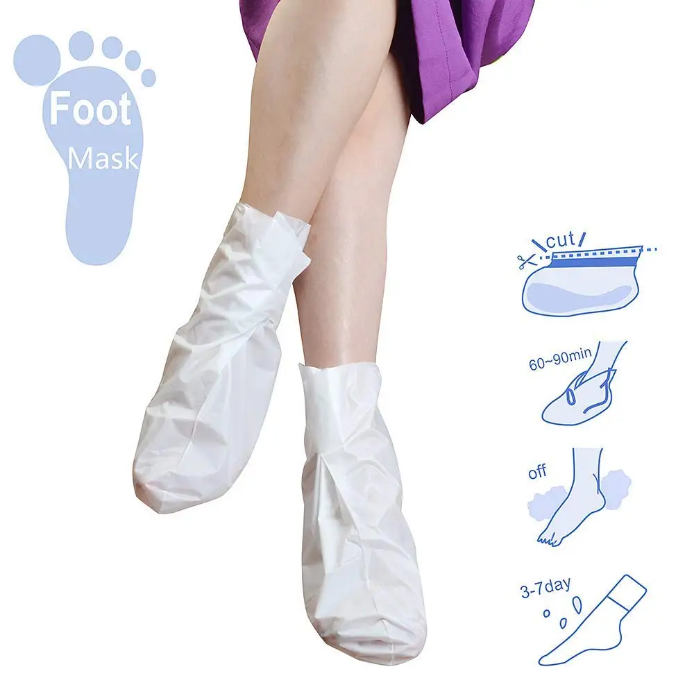 

Skin peeling foot mask foot peel spa socks exfoliating foot mask, Milk white