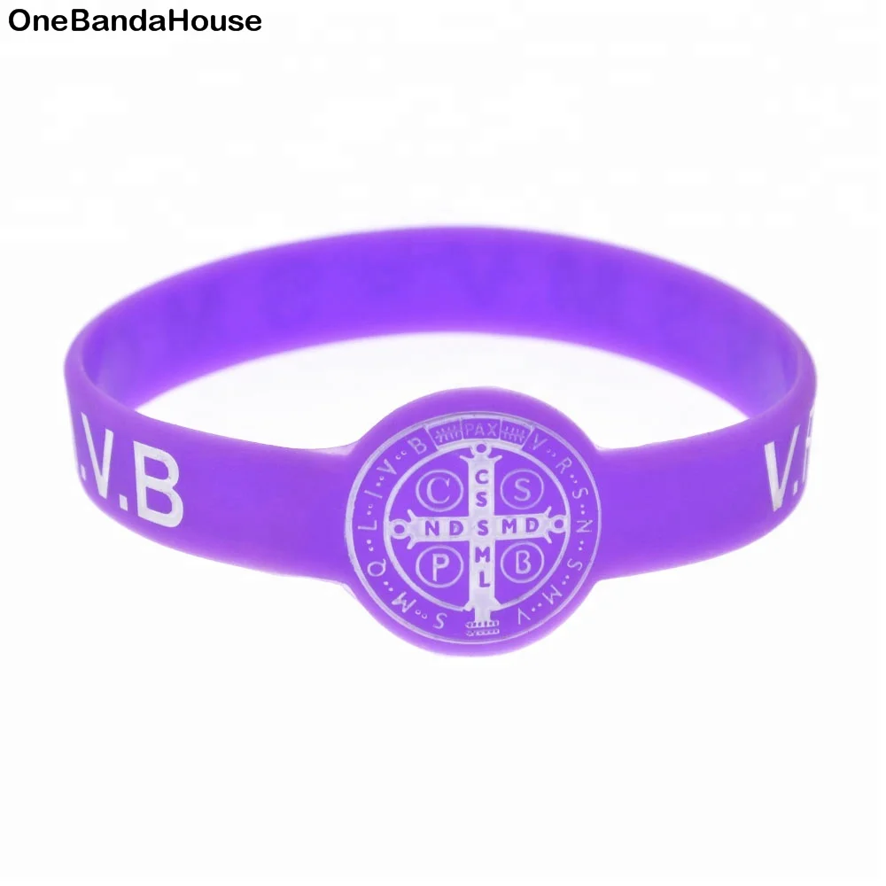 

25PCS Jesus Silicone Wristband CSPB CSSML NDSMD Bracelet Fashion Jewelry for Faith, 5 colors