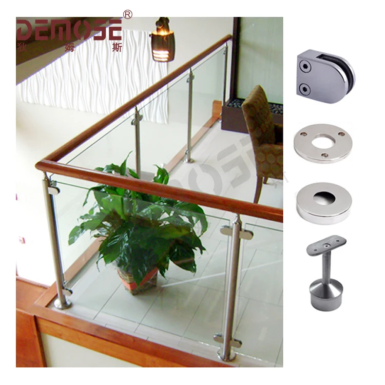 Indoor Glass Balcony Railing And Decorative Wood Handrail Buy Railings For Wood Stairs Sodimac Glass Stair Railings Price Modern Handrail Designs