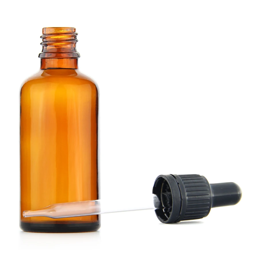 Wholesale Tamper Proof Cap Blue Essential Oil Bottle 50 Ml Amber Clear