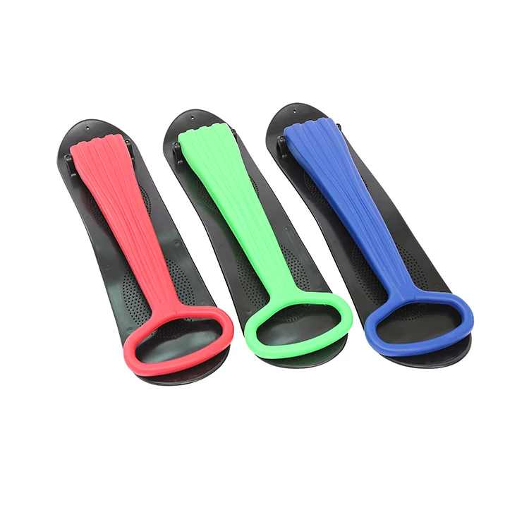

Fold-up kids plastic snowboard kick-scooter sledge with handle for children, Customized