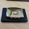 Leather Portfolio Fingerprint Lock for Briefcase Small Easy Light Smart