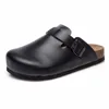 Hot Sale Wooden Shoe Cow Suede Insole Cork Women Clogs