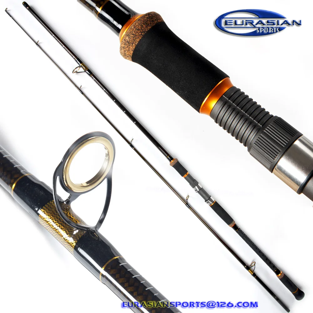 

2.40m C.W.60-180g never broken spinning power action sea carbon fishing rod, N/a