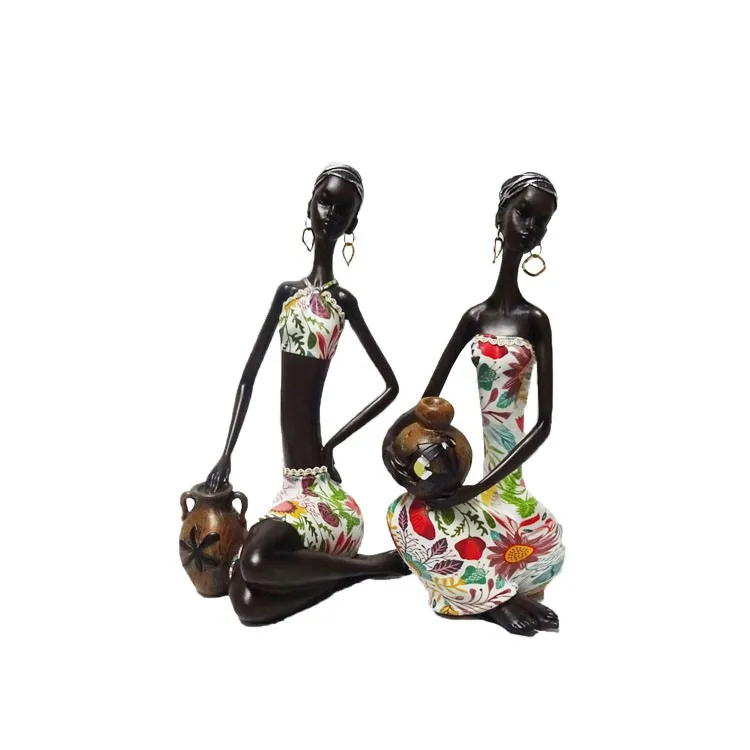 Wholesale Lady Sculpture Black Woman Figurines For Home Decor Buy