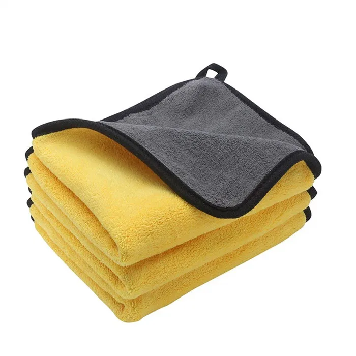 

Thick Plush Microfiber Car Cleaning Cloths Care Microfibre Wax Polishing Detailing Towels, Yellow ,orange ,gray ,blue ,etc