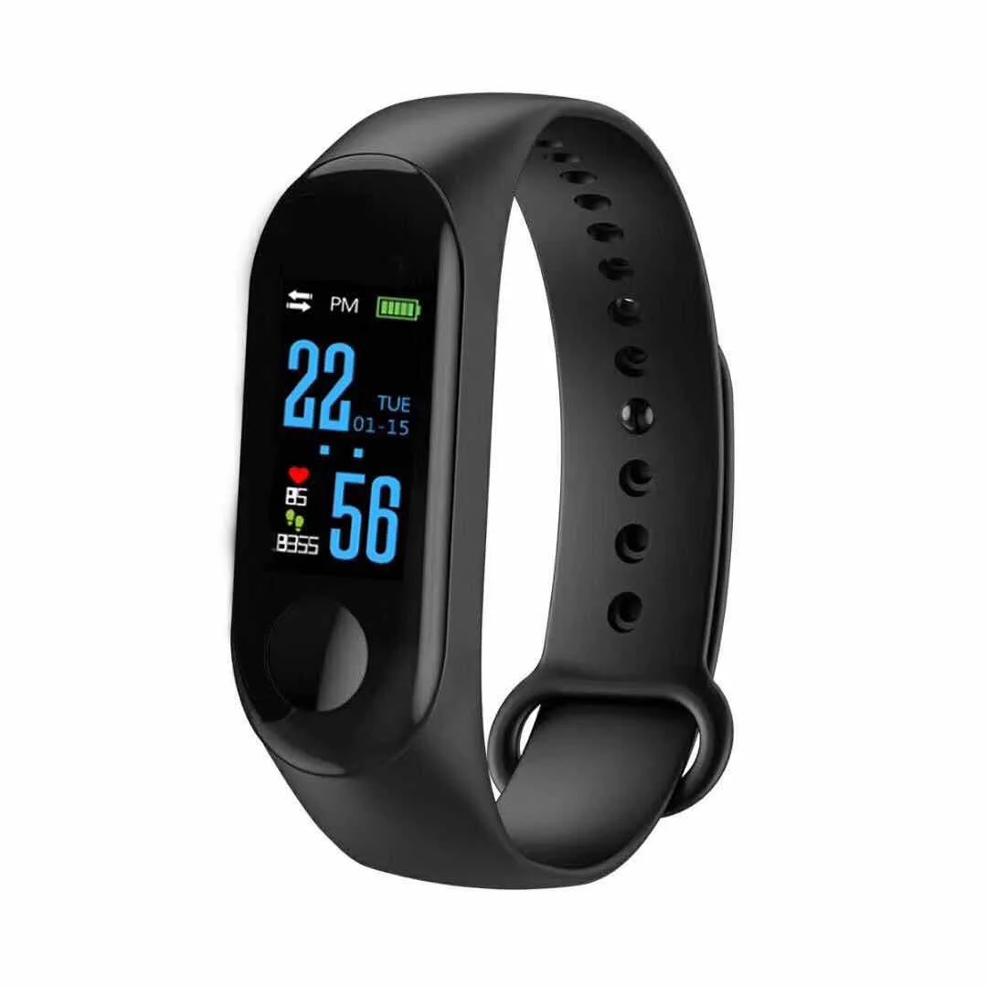 Newest color screen fitness activity tracker M3 smart bracelet with heart rate monitor