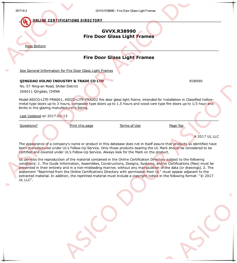 Exterior Residential Metal Fire Emergency Exit Door With Glass Certifications