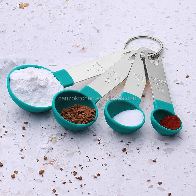 8pcs Baking Measuring Tools Stainless Steel Handle Measuring Cup And