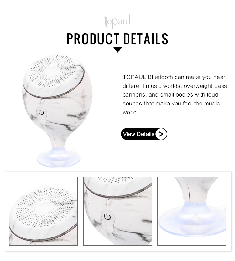 Funny shape subwoofer bass outdoor waterproof mini sucker portable charge wireless speaker - ANKUX.COM