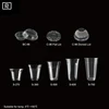 T-PLA2-P transparent biodegradable disposable plastic cup for boba bubble tea , pearl tea , bear and smoothie juice