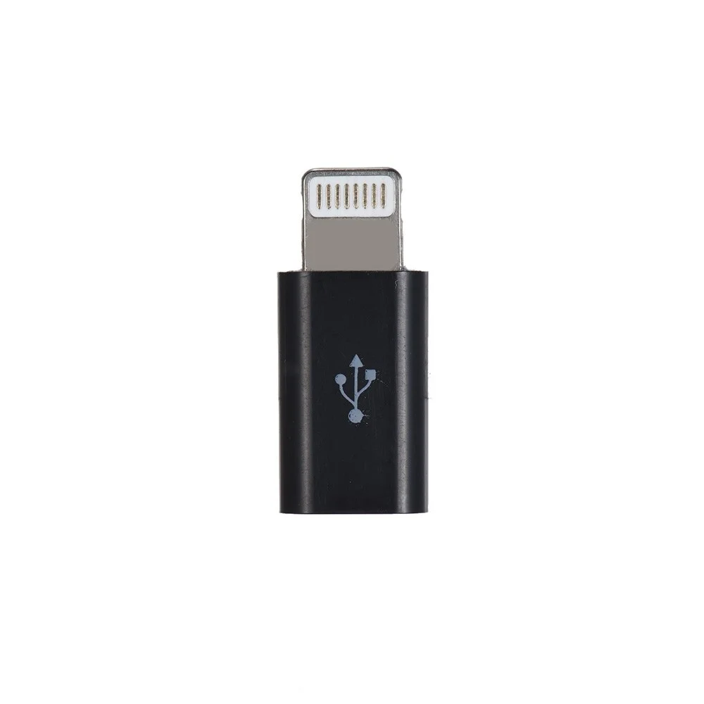 Free Shipping Android Micro USB Female to Lightning Male Sync Data Converter Charging Adapter for iPhone 8 Plus iPad mini Air