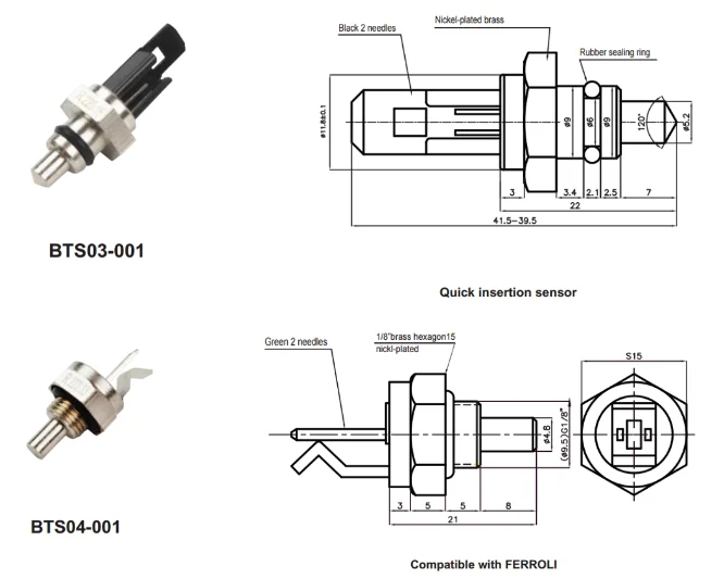 Rotary Screw Air Compressor Temperature Sensor G1/4 M10*1 Range 50℃-150℃ ±1.5℃