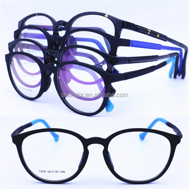 

wholesale 1009 durable TR90 flexible hinge pilot shape bendable slim bicolor prescription glasses frames for girl