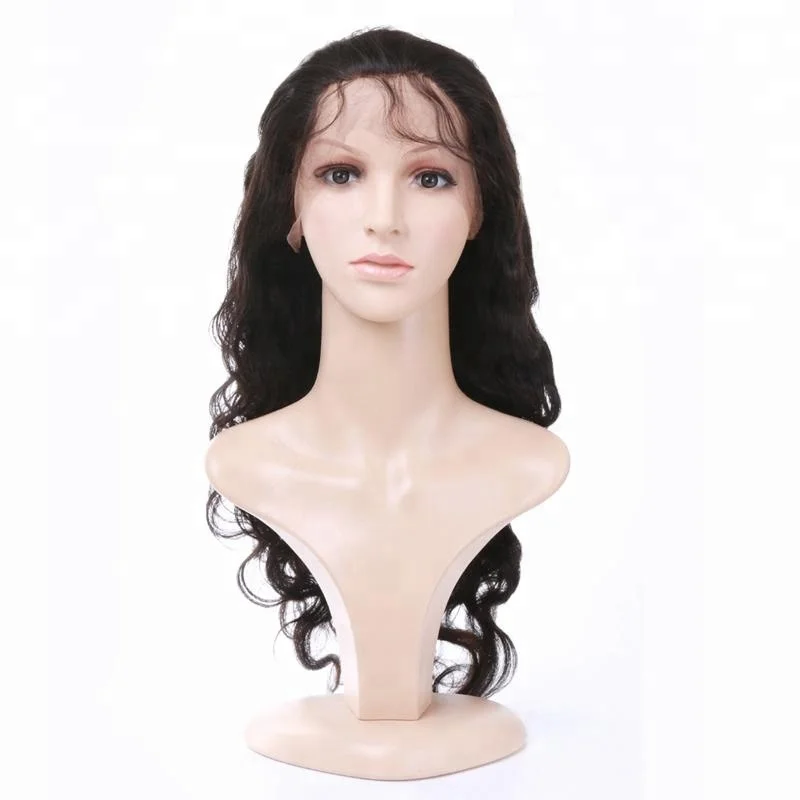 

Hot selling 100% virgin human hair body wave lace front wigs for black women queen hair brazilian curly hair