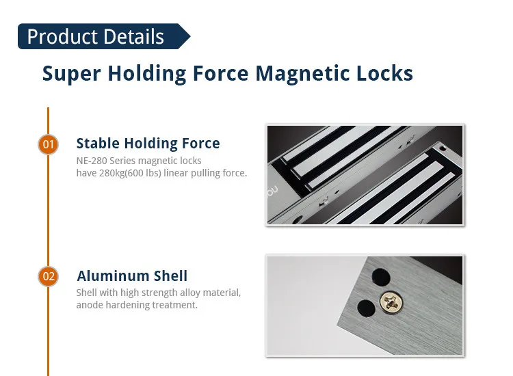 electromagnetic sliding magnetic lock waterproof magnetic lock
