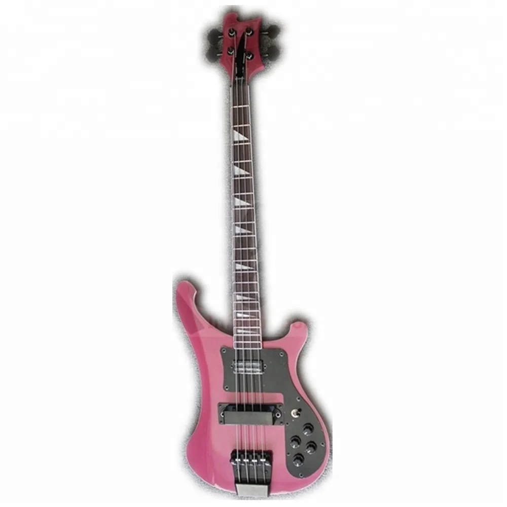 

Weifang Rebon 4 string ricken electric bass guitar in purple color