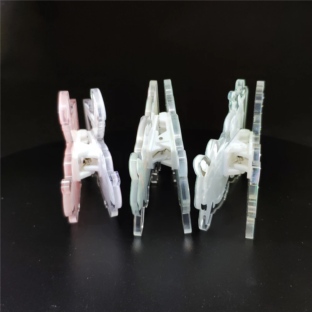 
Free Sample Eco-friendly Print Custom Acrylic Hair Clip Accessories Clamps Claws Hairpin 