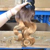 Best Price From FDX three tone ombre brazilian hair weave wet and wavy