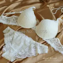 New 2014 sexy underwear, women bra set deep-V lace bra brief set BRA&Panties,Sexy lace Brand Push Up ABC cup lingerie set