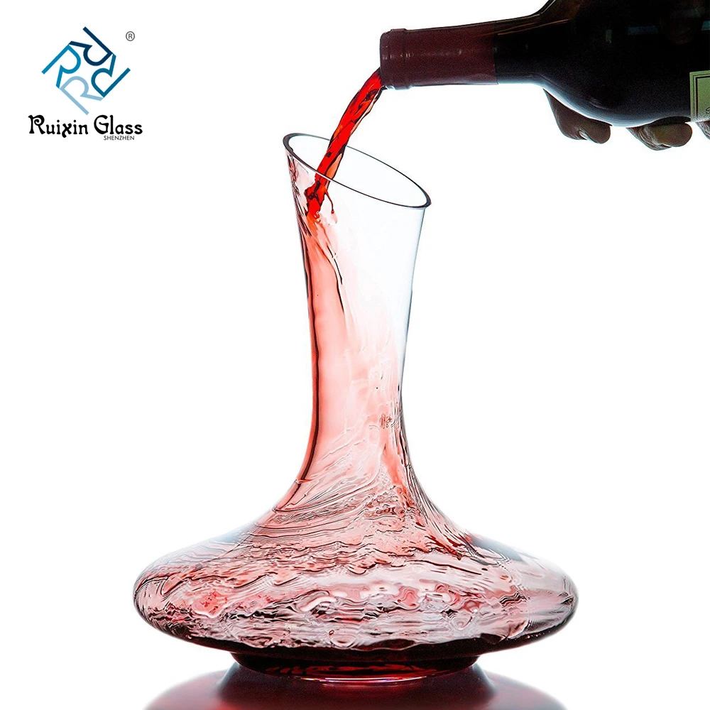 Hot Sale Crystal Wine Decanter 750 Ml 1200 Ml Glass Decanter With Hole