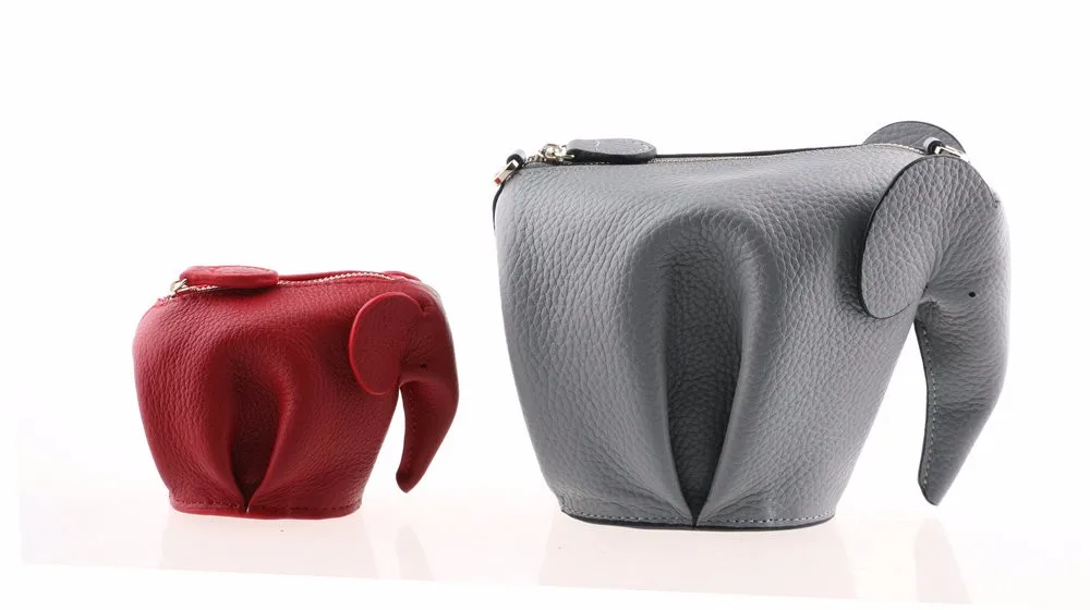 Whole Spain Por Genuine Leather Handmade Animal Shape Cute Handmade Customized Colors It S Genuine Leather The Design And Detail Is Totally Different With Other Elephant Bags On Market
