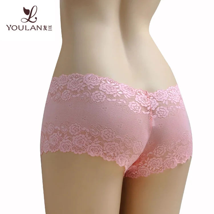 

Lace Flower Comfortable Panty Crotch Women Pictures, As show or customized