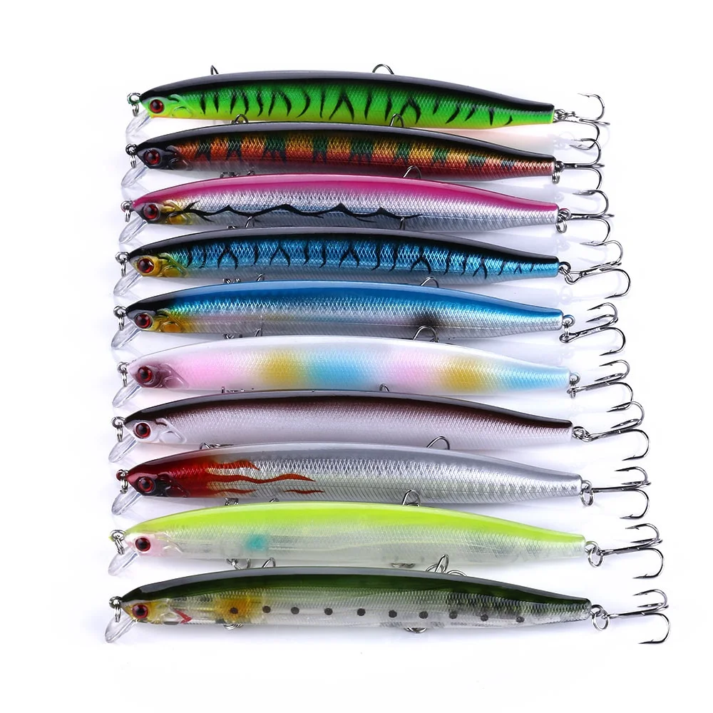 

Hengjia minnow fishing lure 13.5cm 18.5g hard artificial bait fishing crankbait outdoor sports, 6 colors